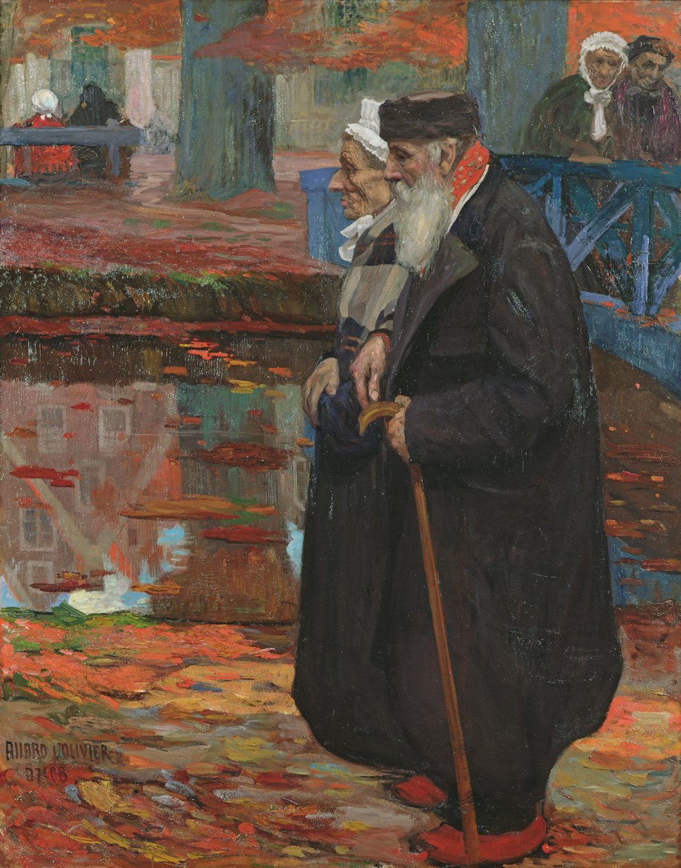 O casal de idosos, 1907 de Fernand Allard L