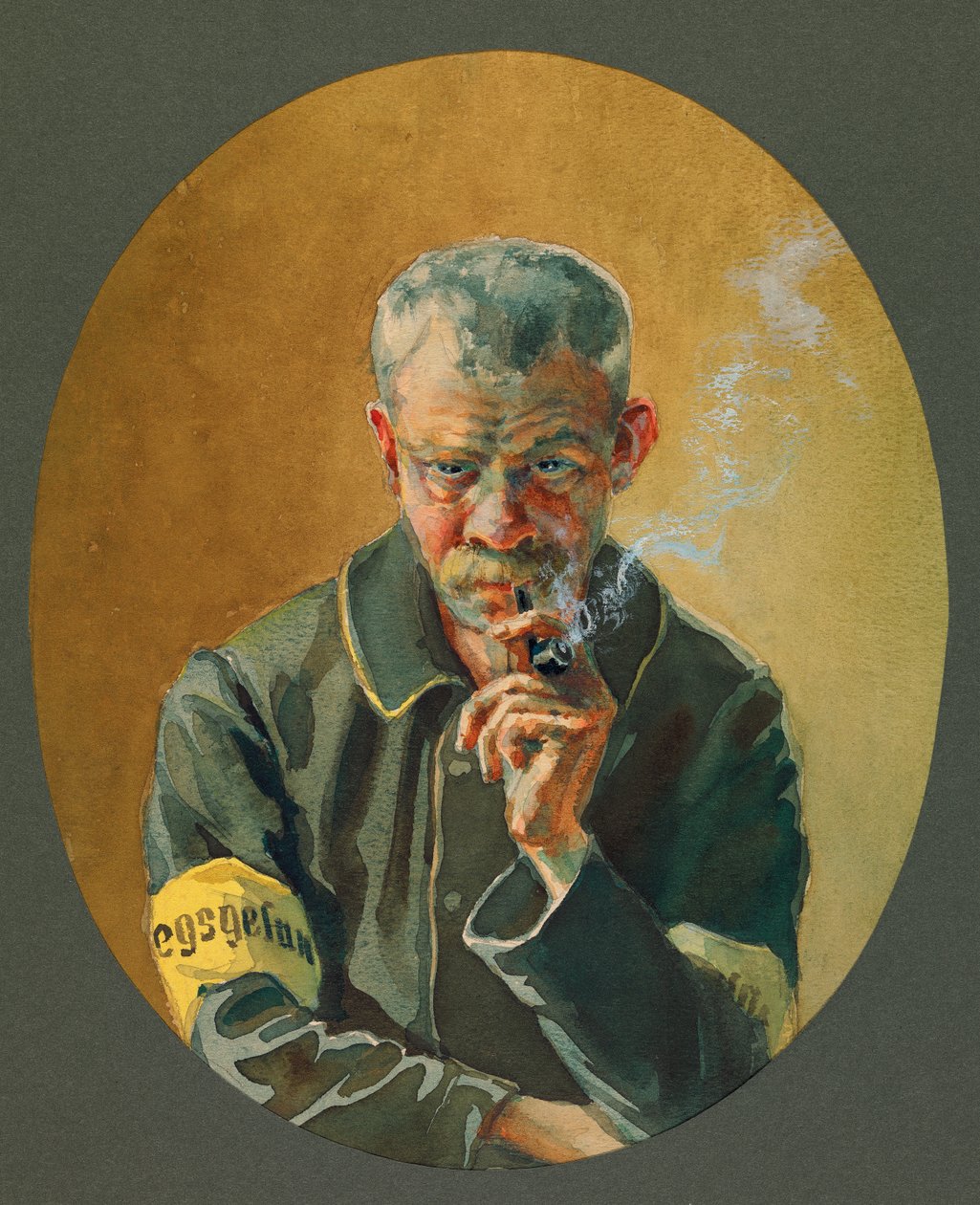 Um prisioneiro civil do norte de França, Gustrow de Fernand Barbier