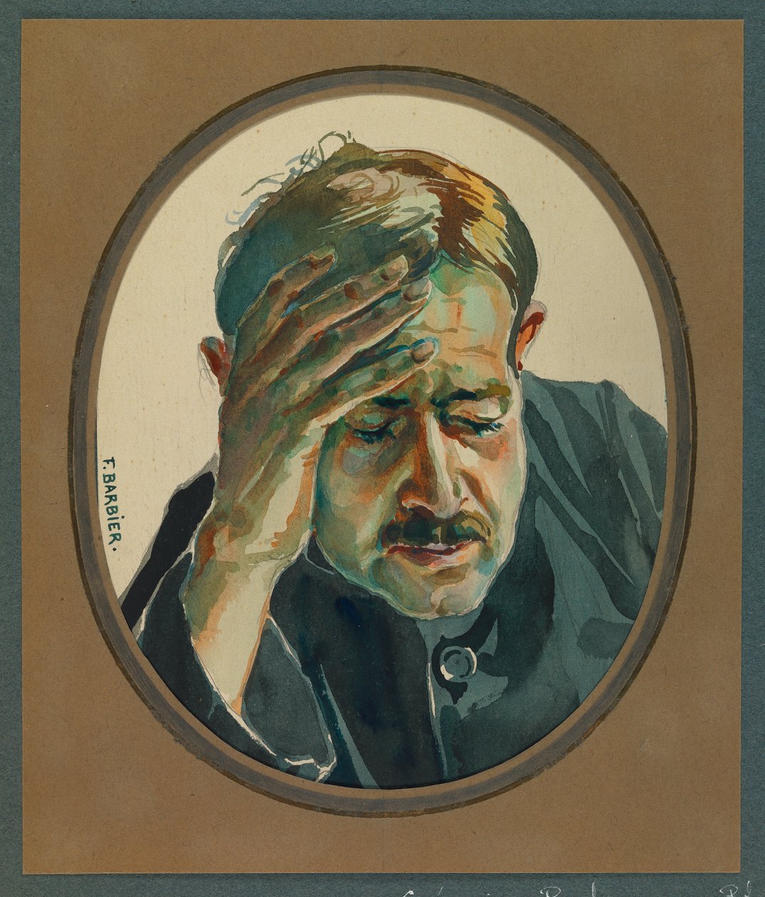 Gregoire , professor de filosofia no Liceu de Bordéus, Gustrow de Fernand Barbier