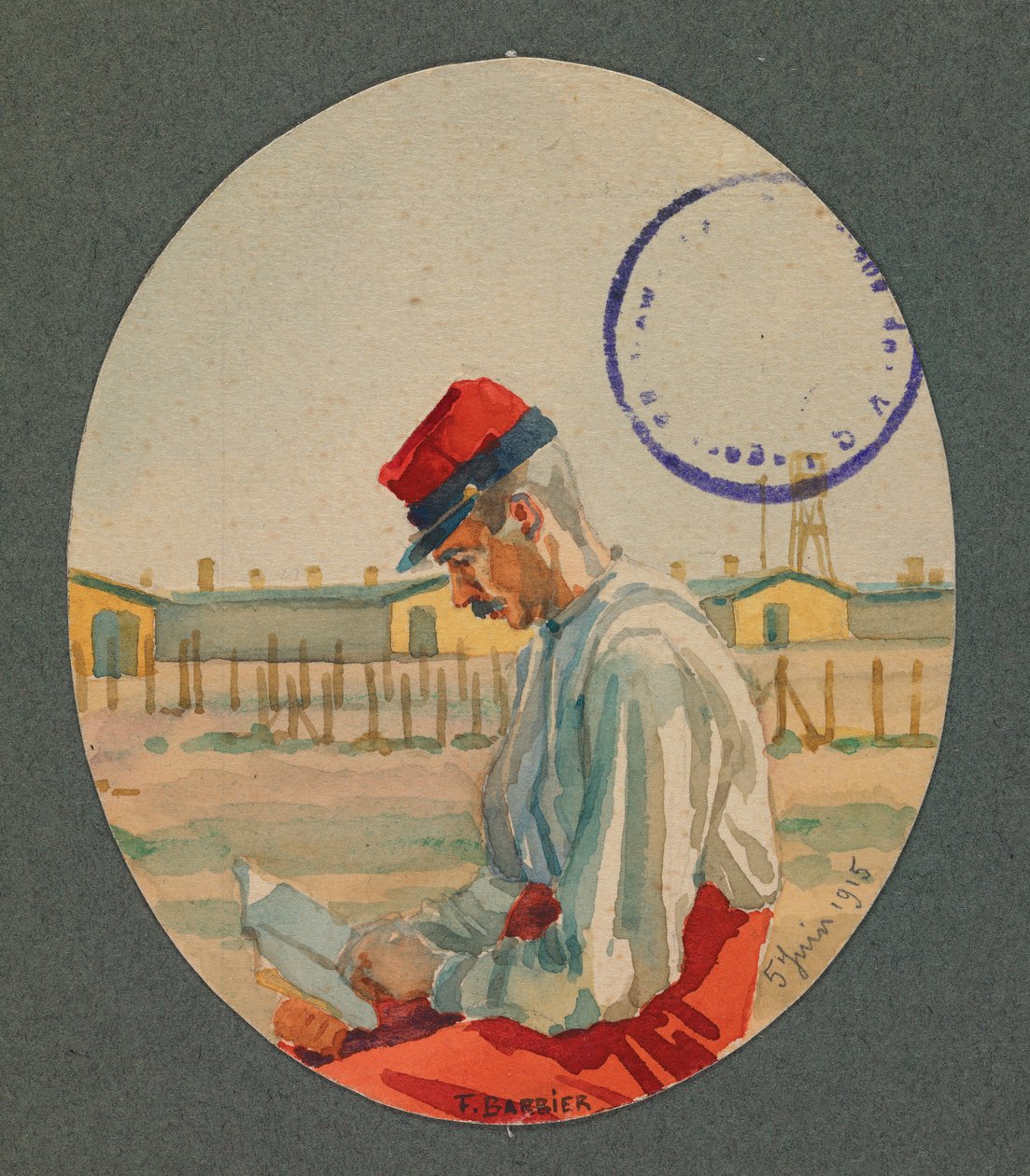 O meu amigo Simonet, um prisioneiro que lê em Gustrow de Fernand Barbier