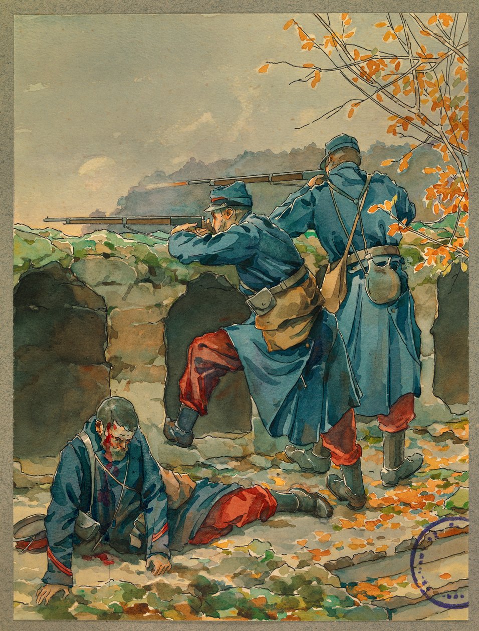 Manhã da batalha de Vailly, morte do cabo Marge de Fernand Barbier