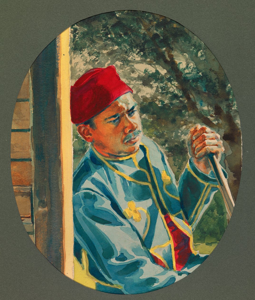 Pimero, escaramuçador argelino, Gustrow de Fernand Barbier
