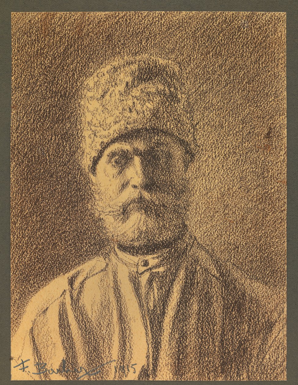 Retrato de um prisioneiro russo de Fernand Barbier