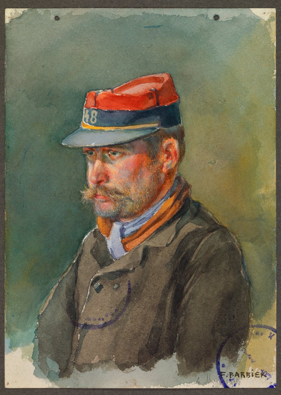 Sargento Lecacheux do 48º Batalhão Territorial, Gustrow de Fernand Barbier