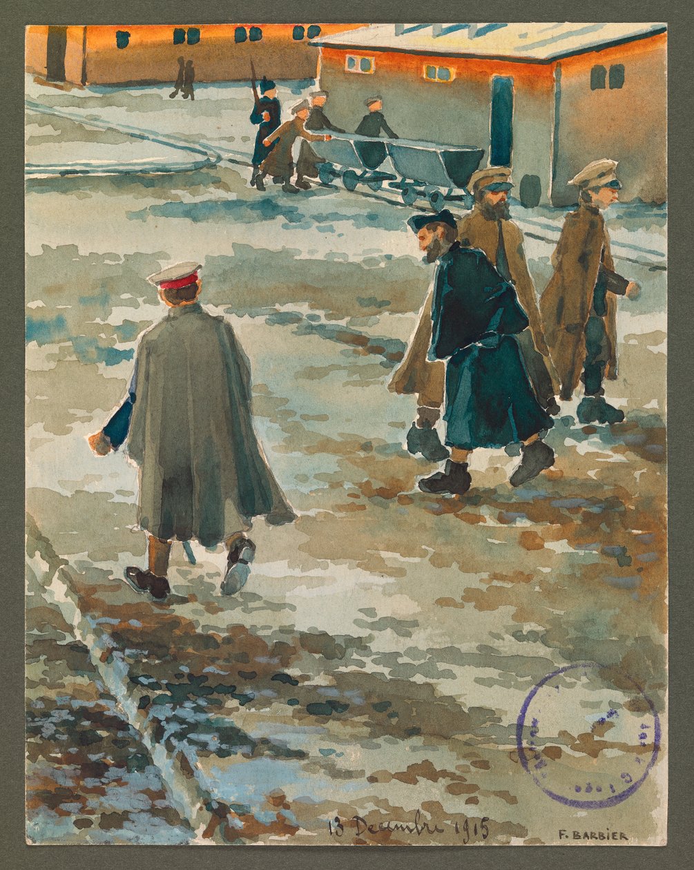 O Corvee em Gustrow de Fernand Barbier
