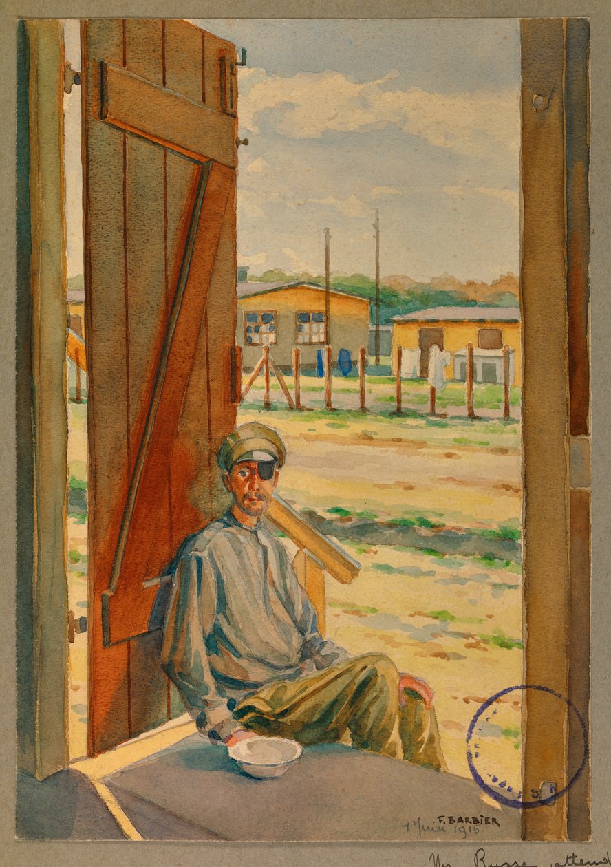 retrato de um prisioneiro russo, Gustrow de Fernand Barbier