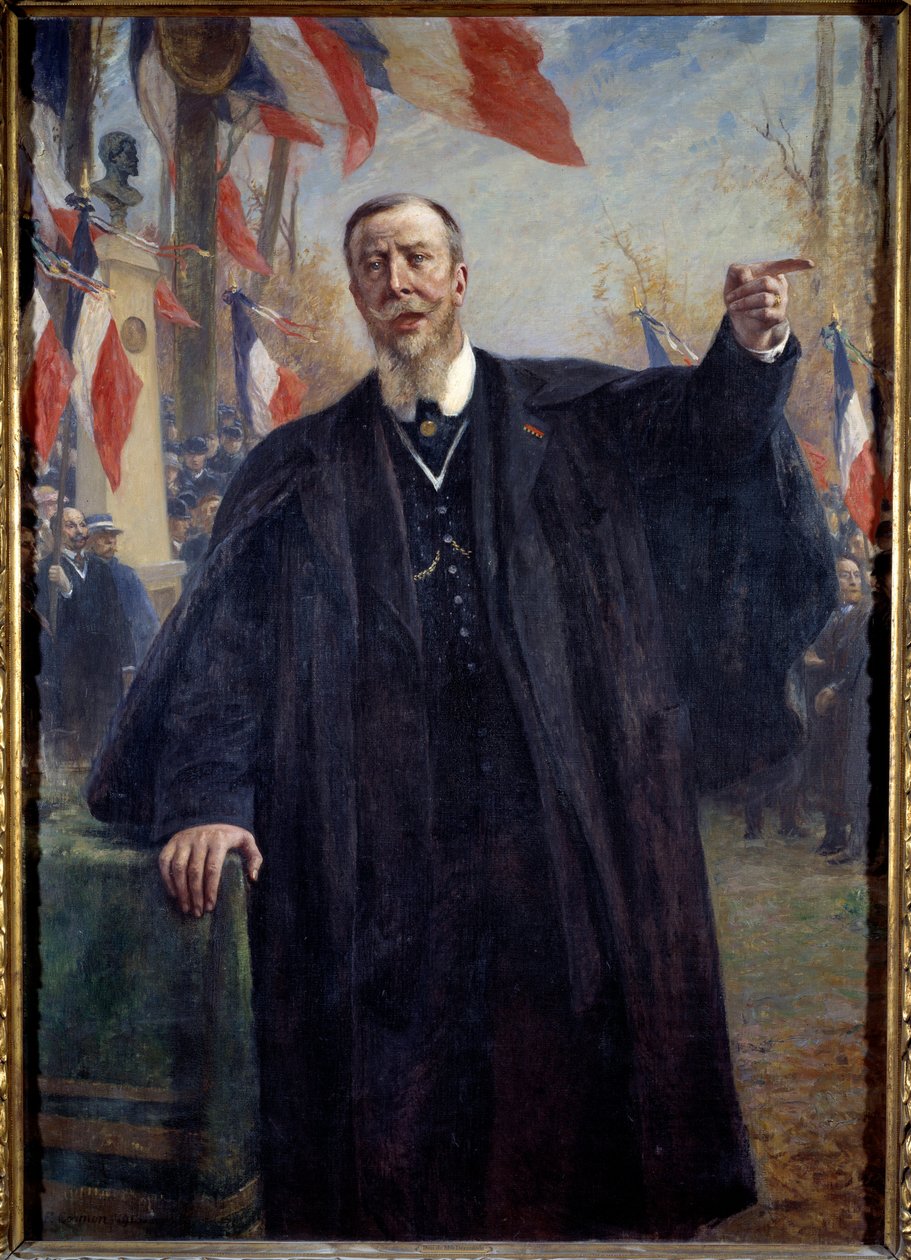 Retrato de Paul Deroulede (escritor francês e militante nacionalista de Fernand Cormon