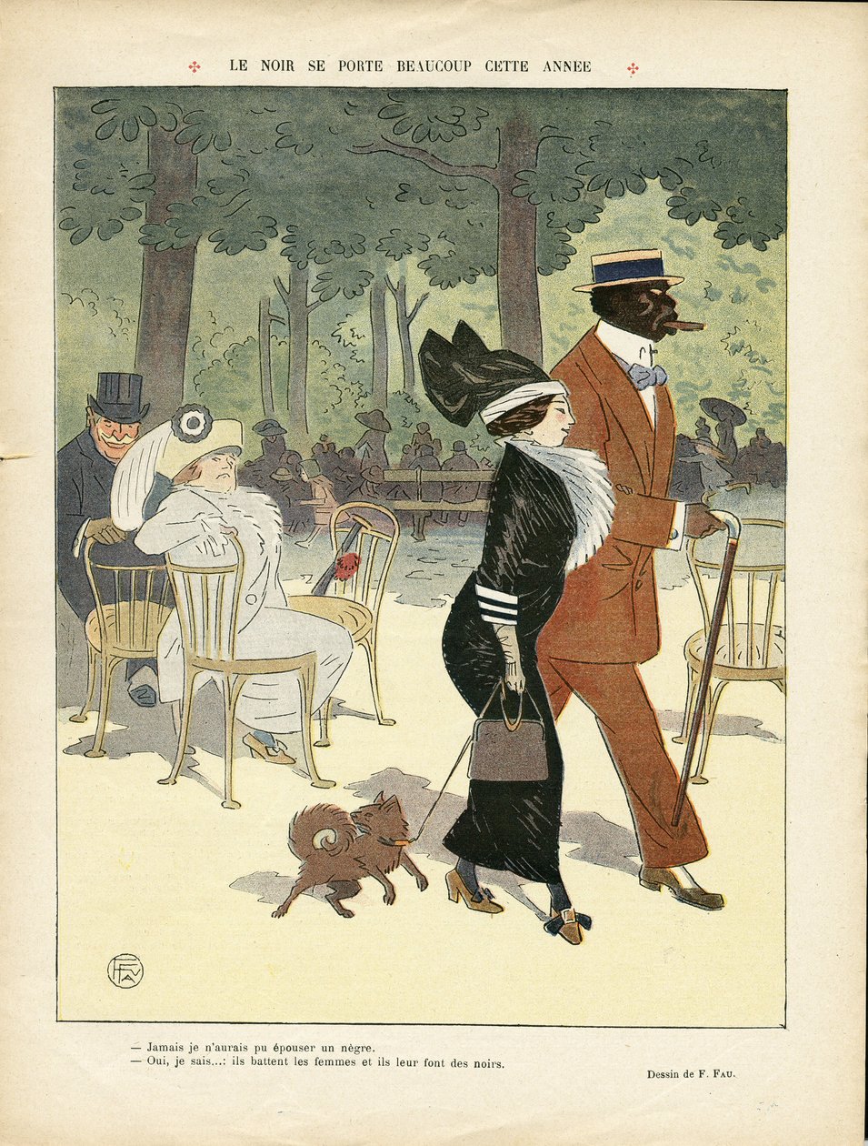 Ilustração de Fernand Fau (1858-1919) em Le Lire de Fernand Fau