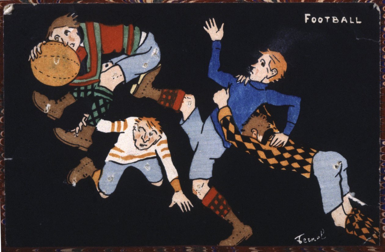 Futebol, início do século XX (ilustração) de Fernand Fernel