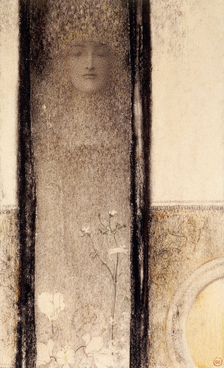 Mulher misteriosa, c.1909 de Fernand Khnopff