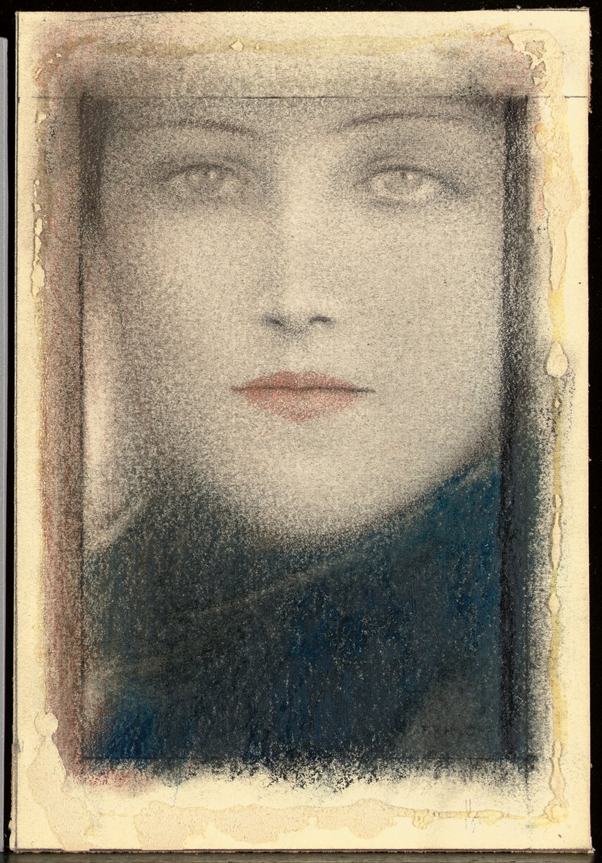 Cabeça de uma mulher, c.1910 de Fernand Khnopff