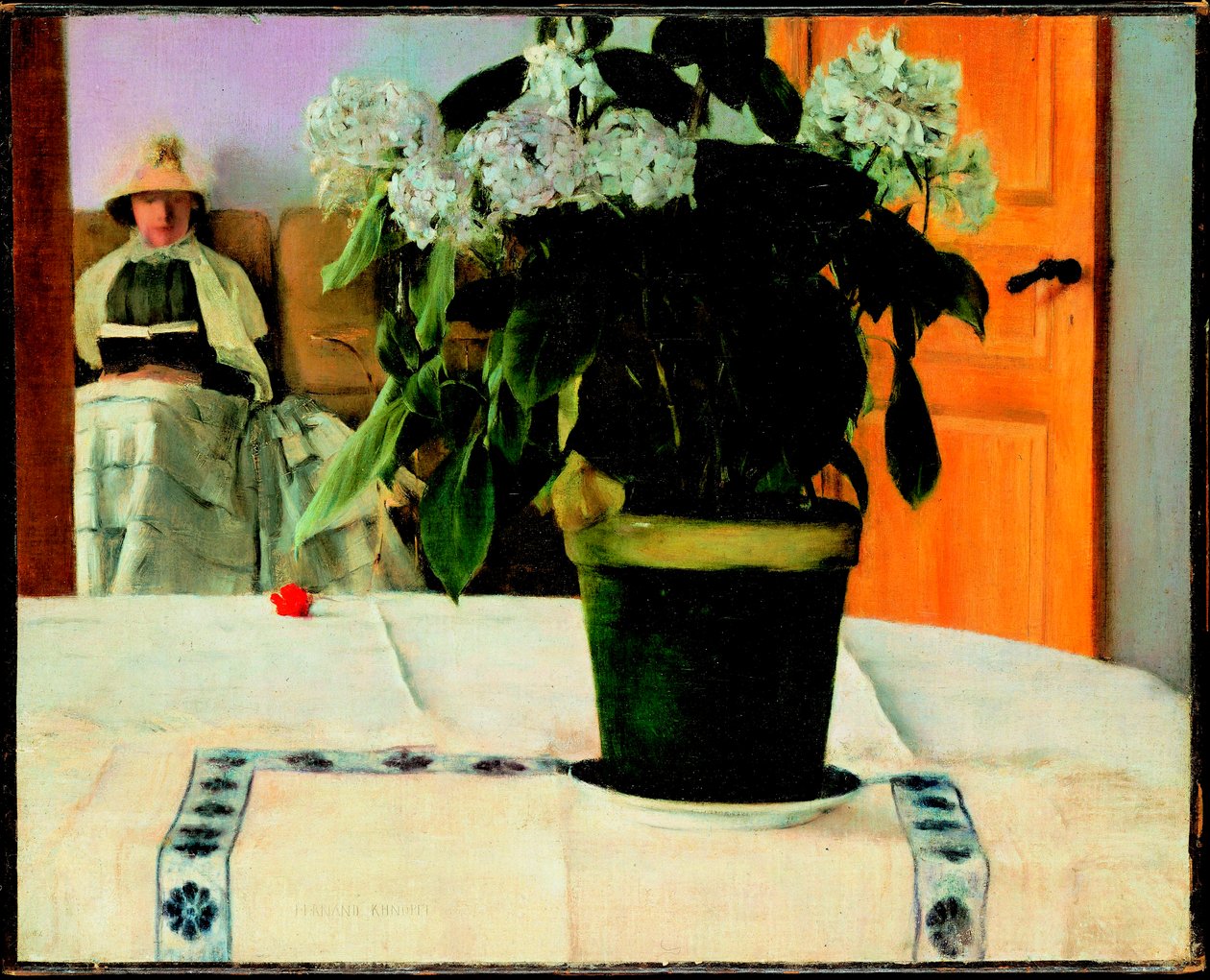 "Hortensia" Peinture de Fernand Khnopff (1858-1921) de Fernand Khnopff