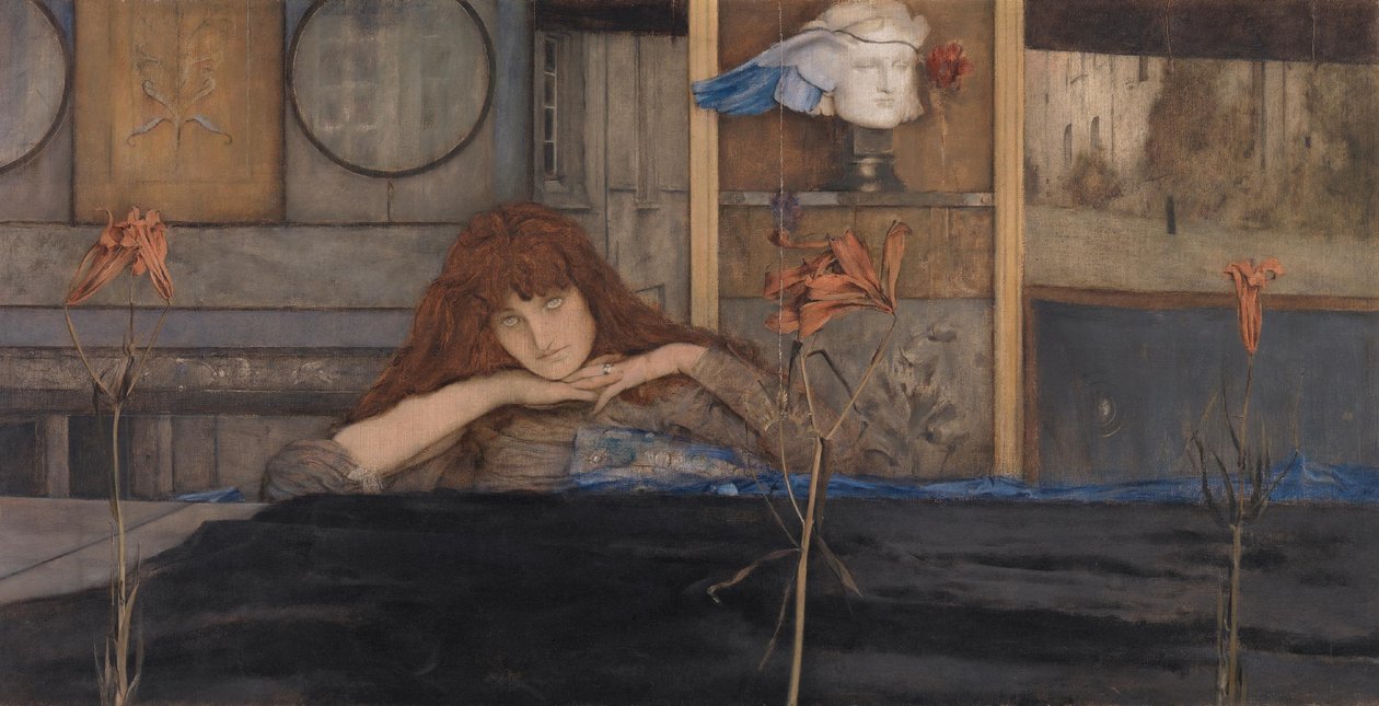Fecho a porta atrás de mim de Fernand Khnopff
