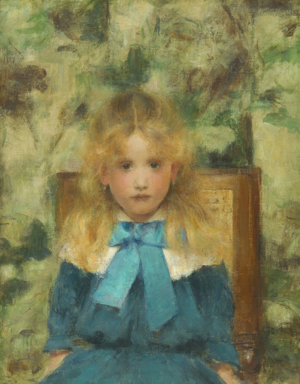 Retrato de Mademoiselle Van der Hecht, 1883. de Fernand Khnopff