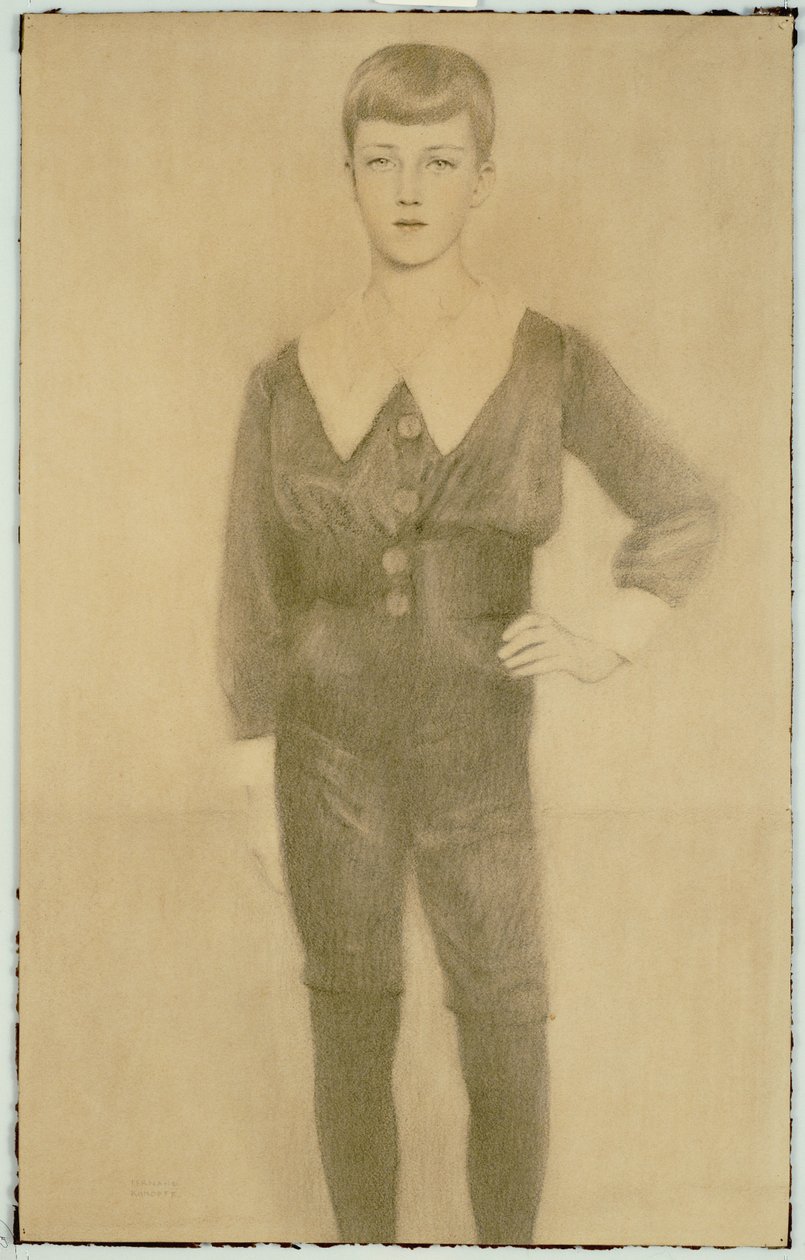 Príncipe Leopoldo da Bélgica, Duque de Brabante, 1913 de Fernand Khnopff