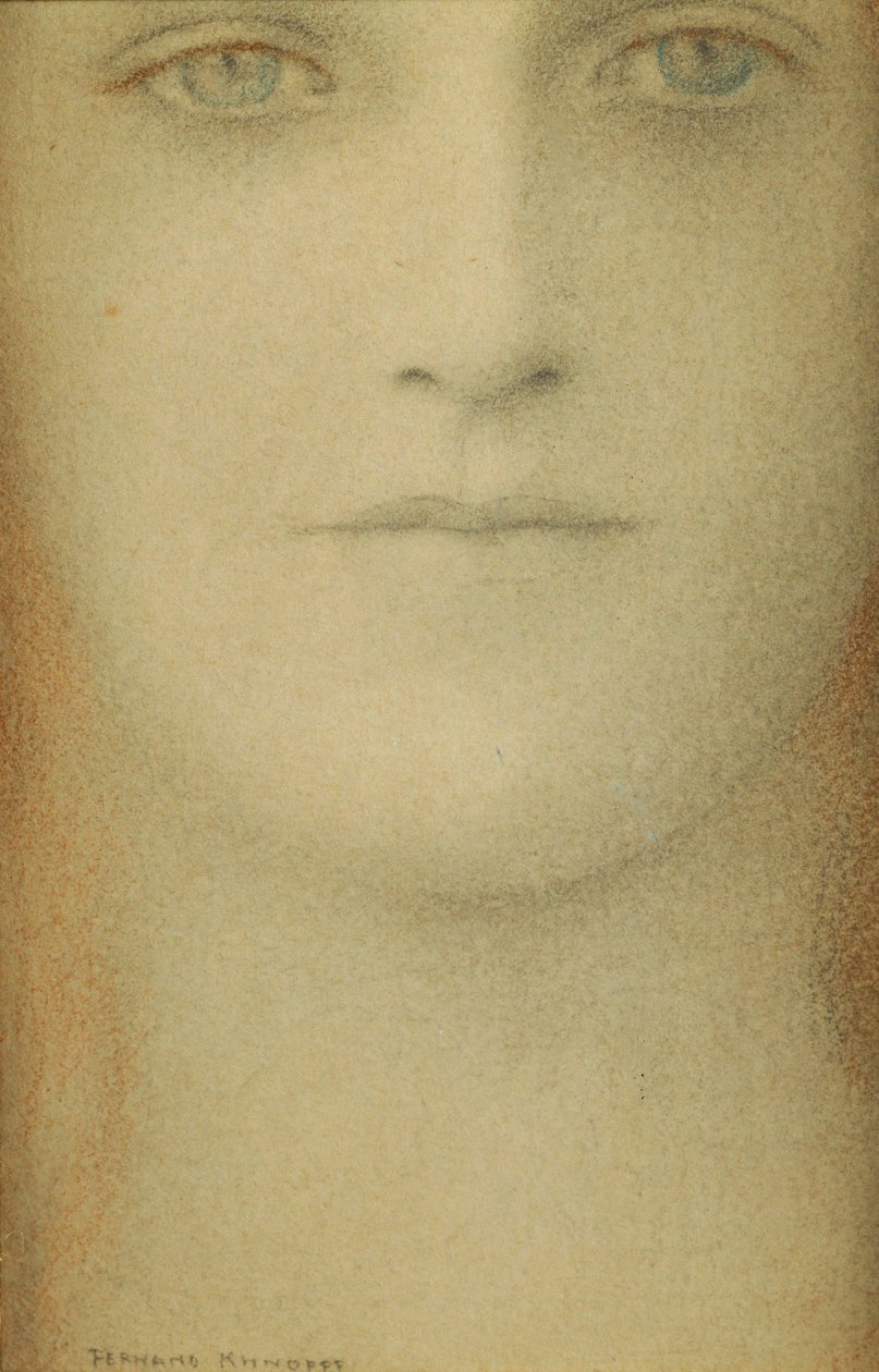 Estudo de uma mulher, 1890 de Fernand Khnopff