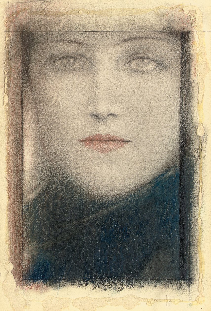 Cabeça de mulher, c.1910 de Fernand Khnopff