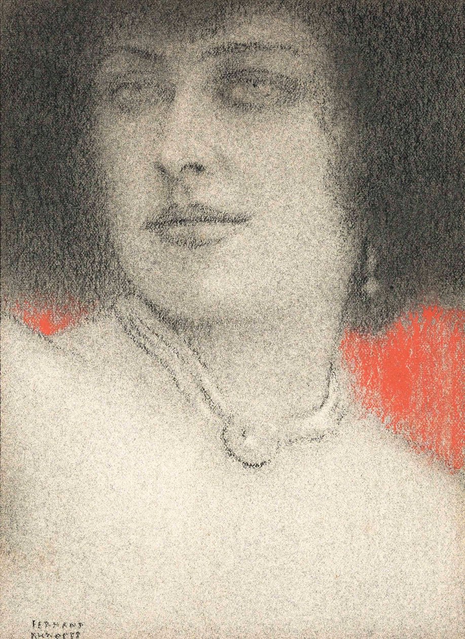 Estudo da Mulher, c.1914 de Fernand Khnopff