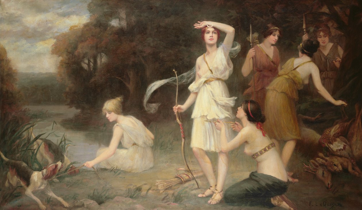 Diana e suas donzelas de mão de Fernand Le Quesne