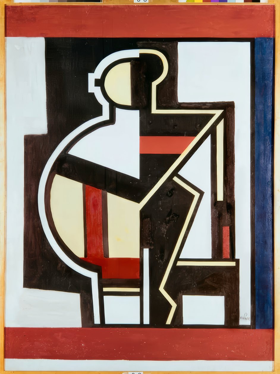 Composição abstrata de Fernand Leger