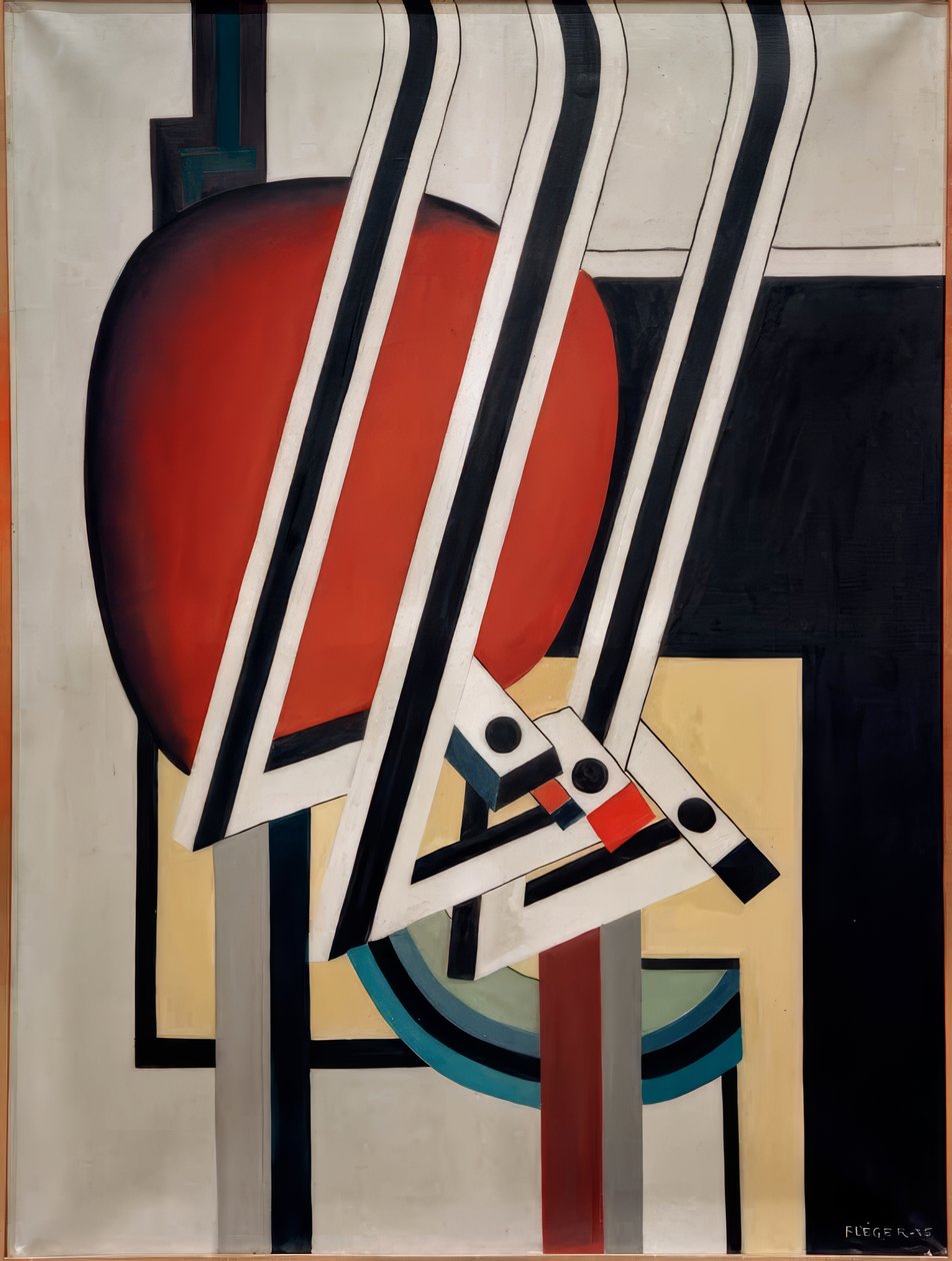 Composição abstrata de Fernand Leger