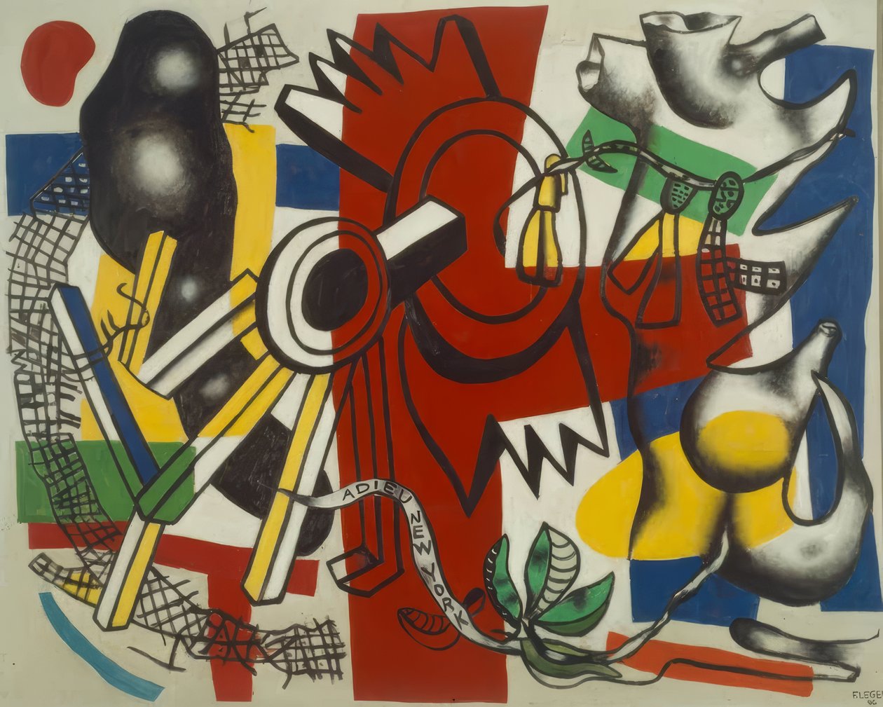 Adeus Nova Iorque de Fernand Leger
