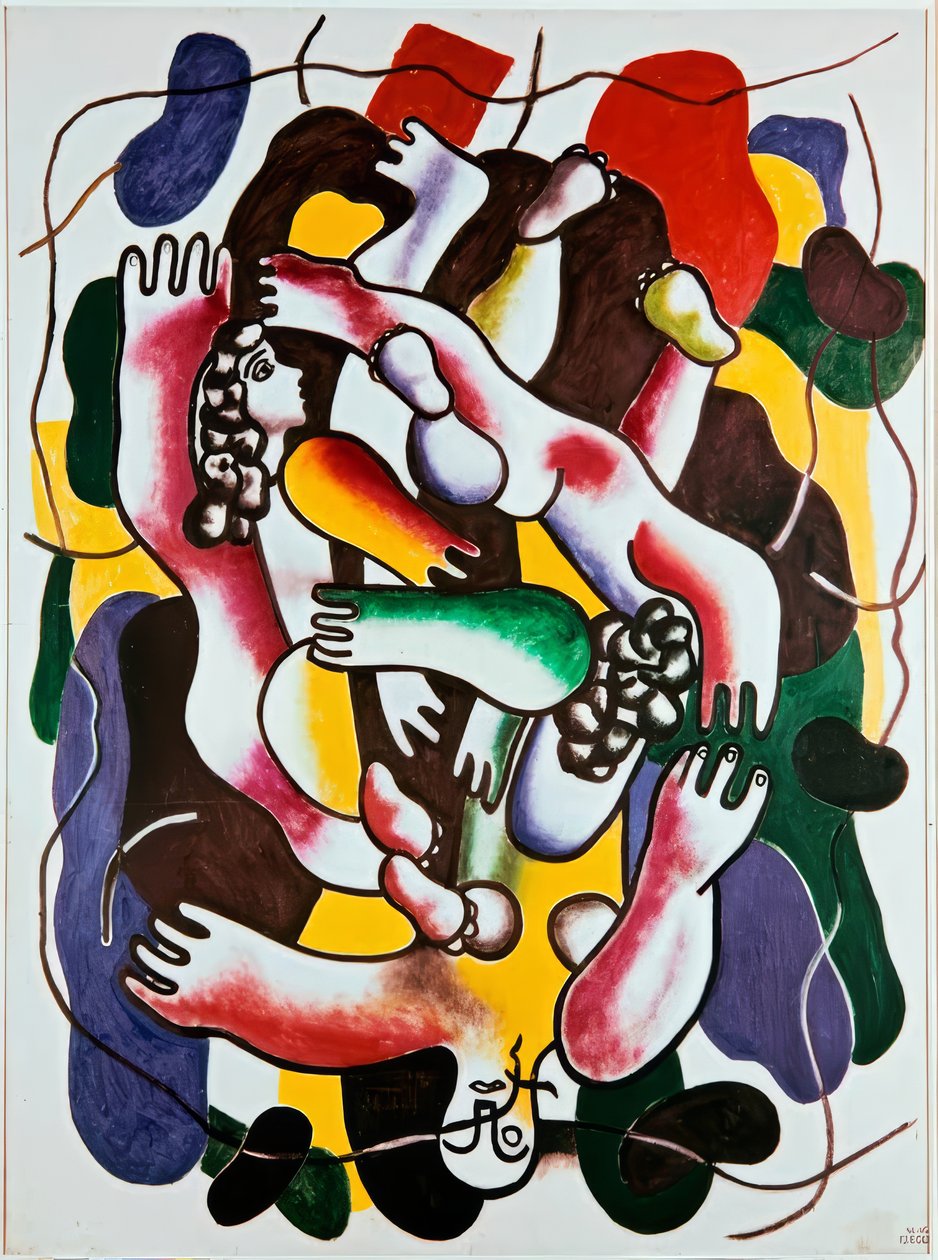 Os mergulhadores multicoloridos de Fernand Leger