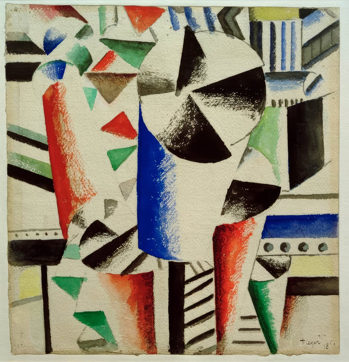 Cilindros coloridos de Fernand Leger