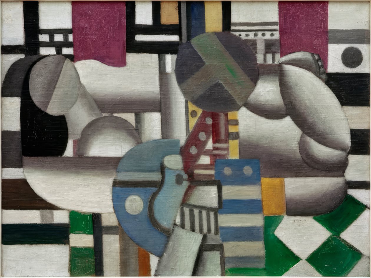 Mulher e natureza morta de Fernand Leger