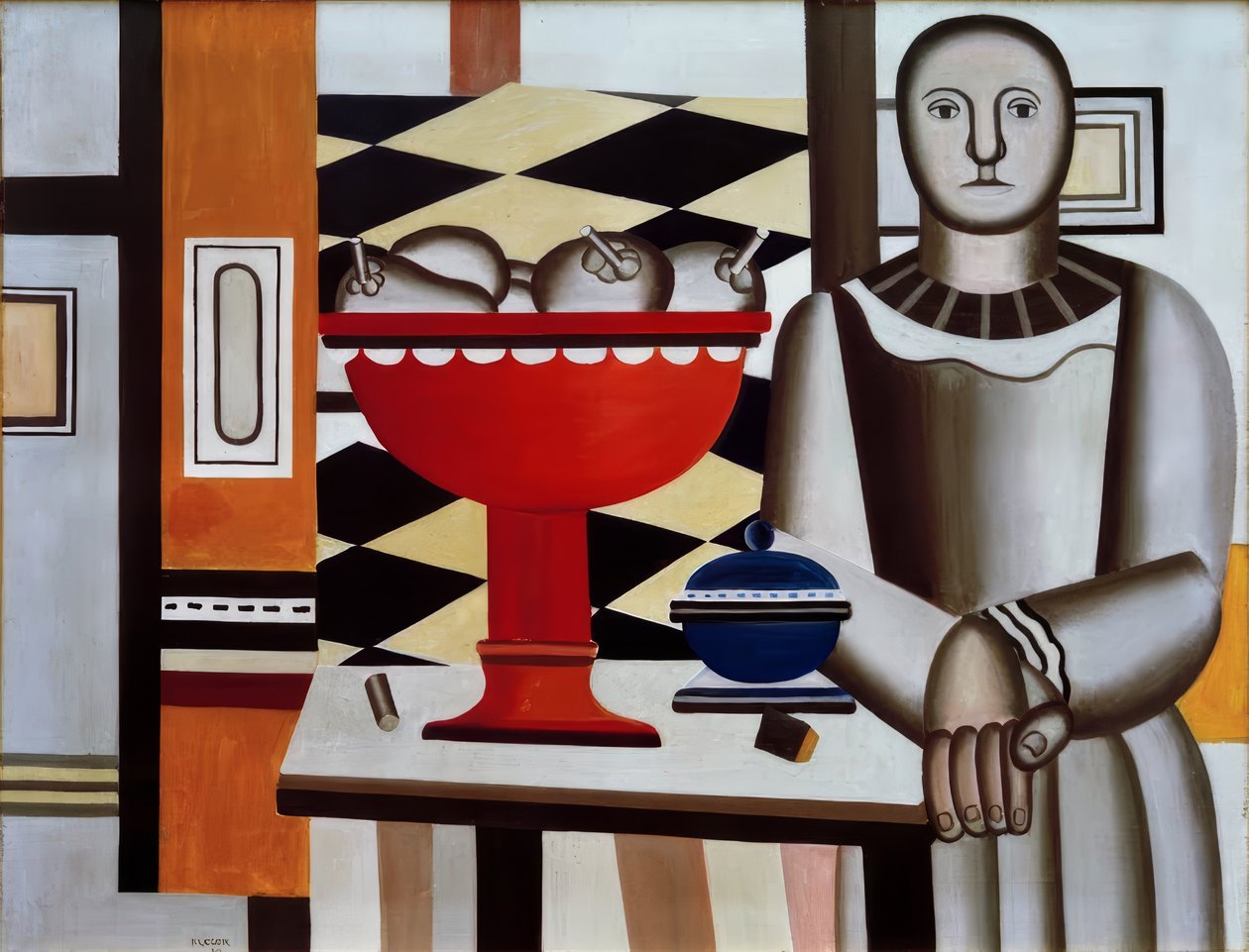 Mulher com fruteira de Fernand Leger