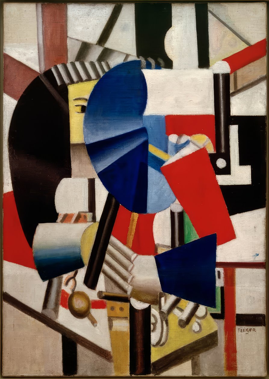 Mulher com espelho de Fernand Leger