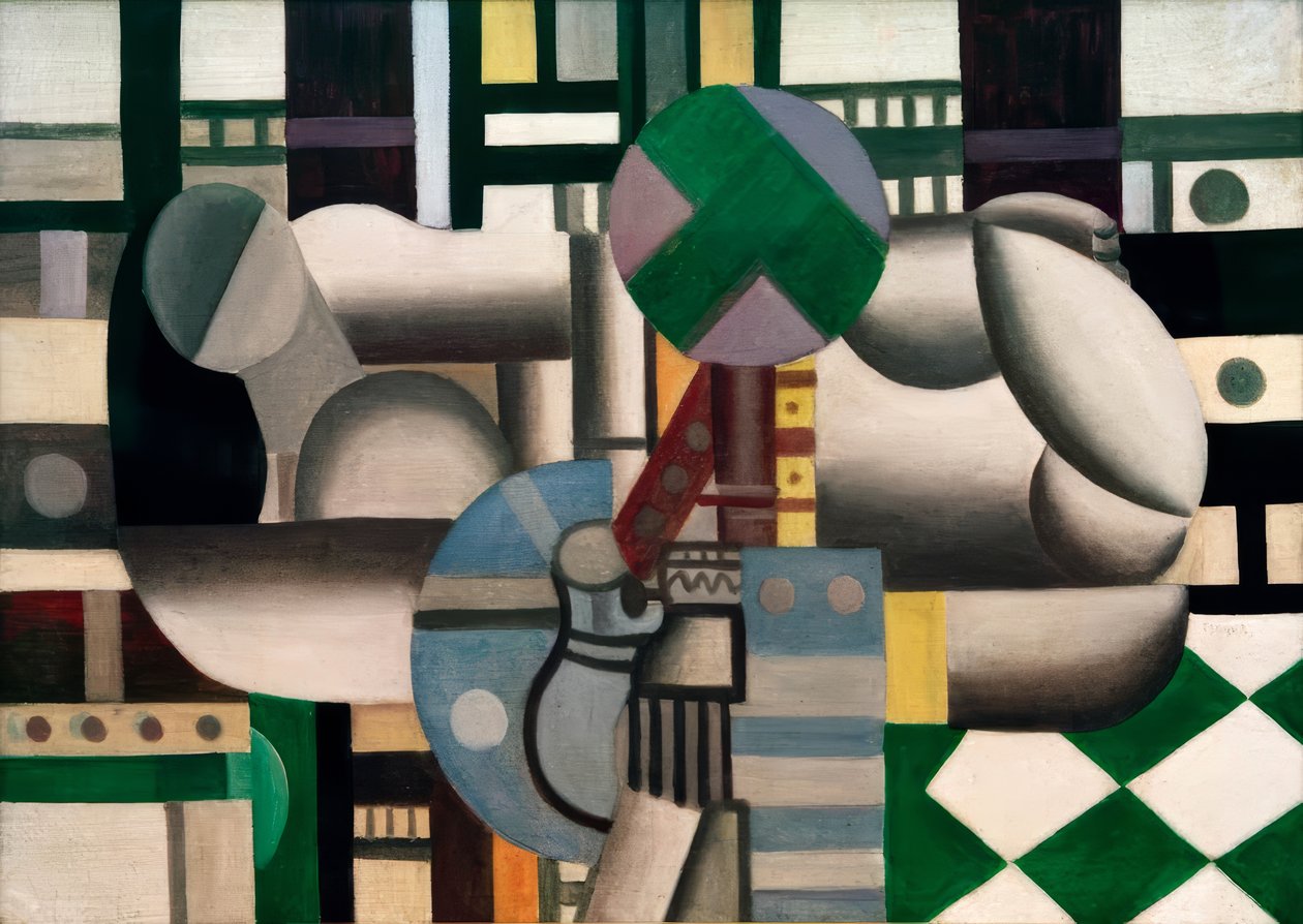 Mulher e natureza morta de Fernand Leger