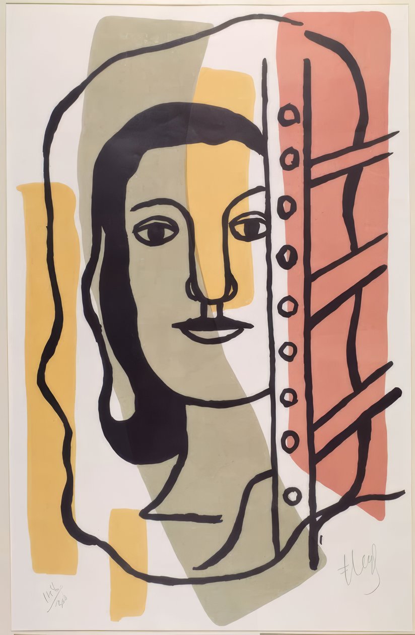 Cabeça de mulher de Fernand Leger