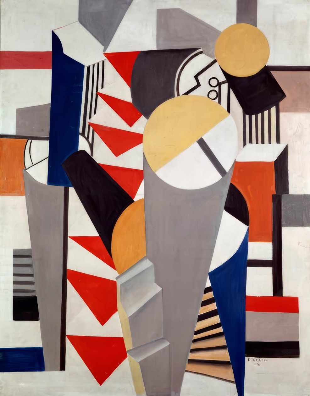 Composição (Moscovo) de Fernand Leger