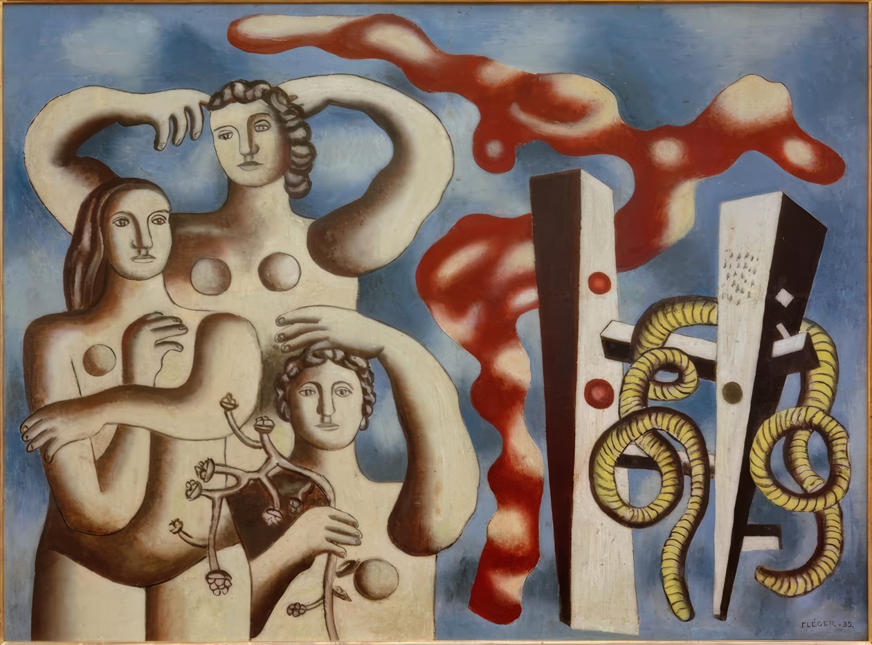 Composição com três figuras de Fernand Leger