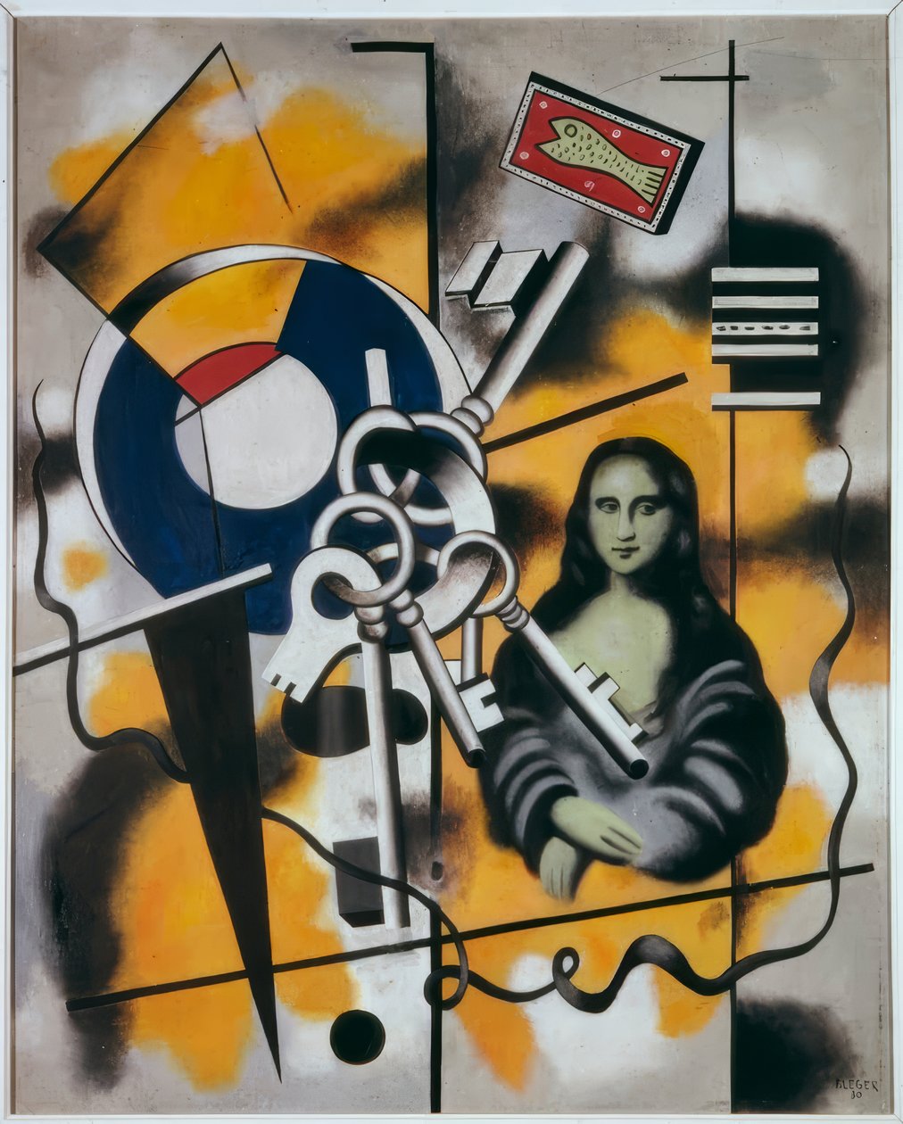 A Mona Lisa com as chaves ou Mona Lisa de Fernand Leger