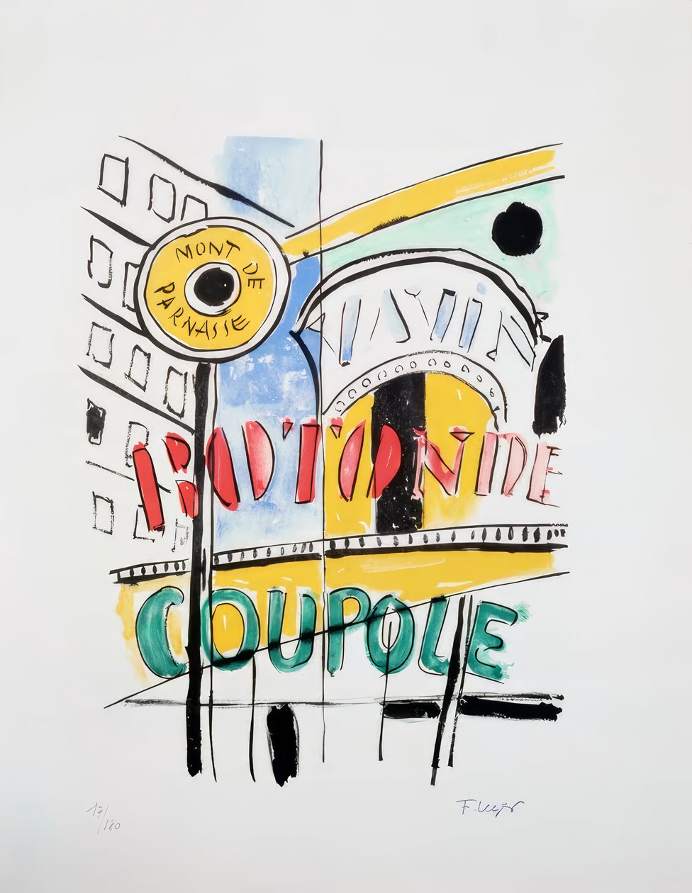 A cidade de Montparnasse de Fernand Leger