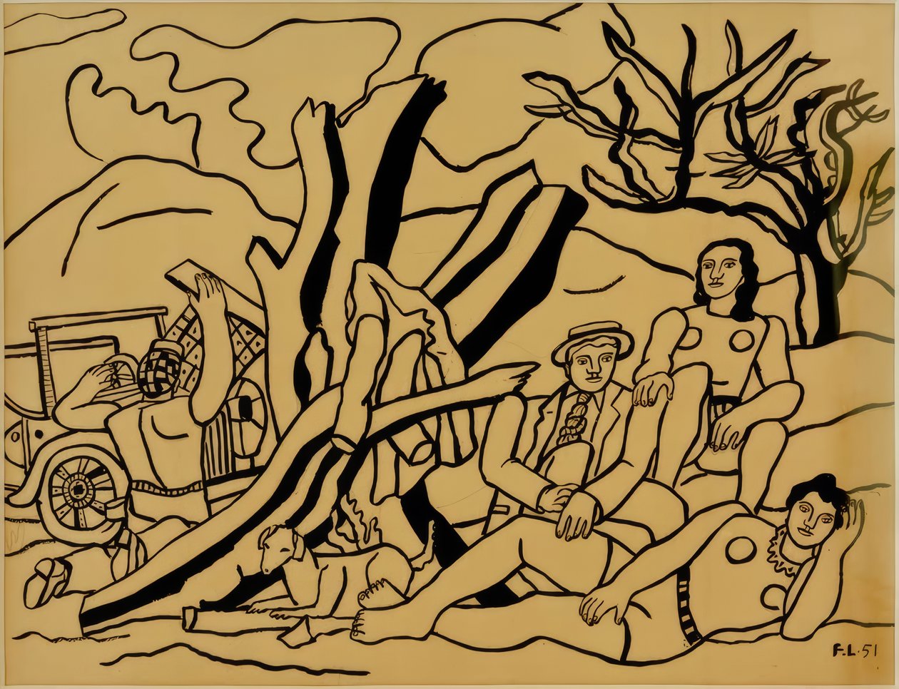 Das Landpartie von Fernand Leger