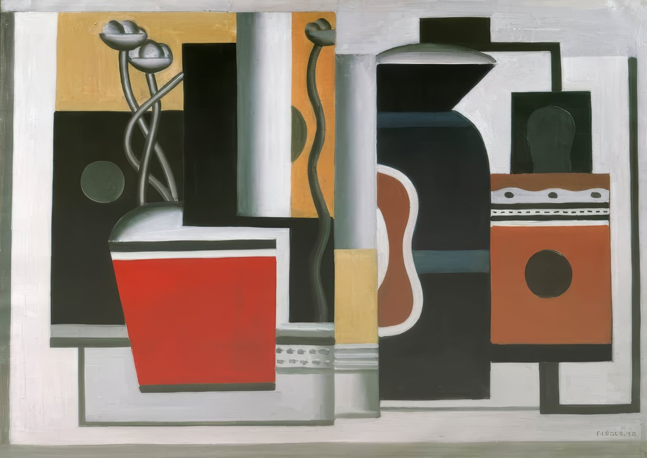 «Le pot rouge» (O vaso vermelho), 1926 de Fernand Leger