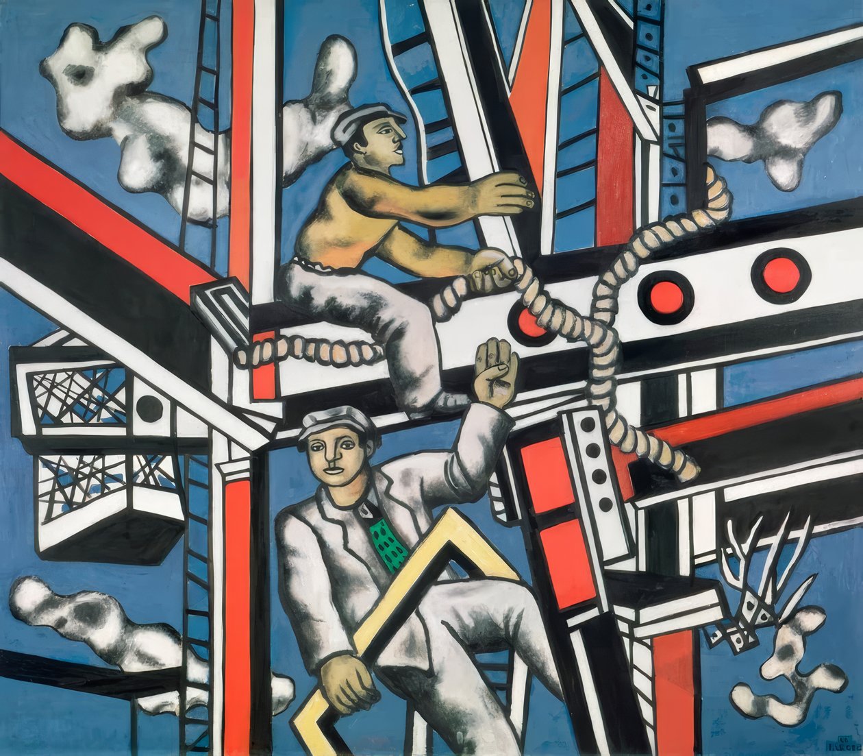 "Os Construtores" (Die Konstrukteure) de Fernand Leger