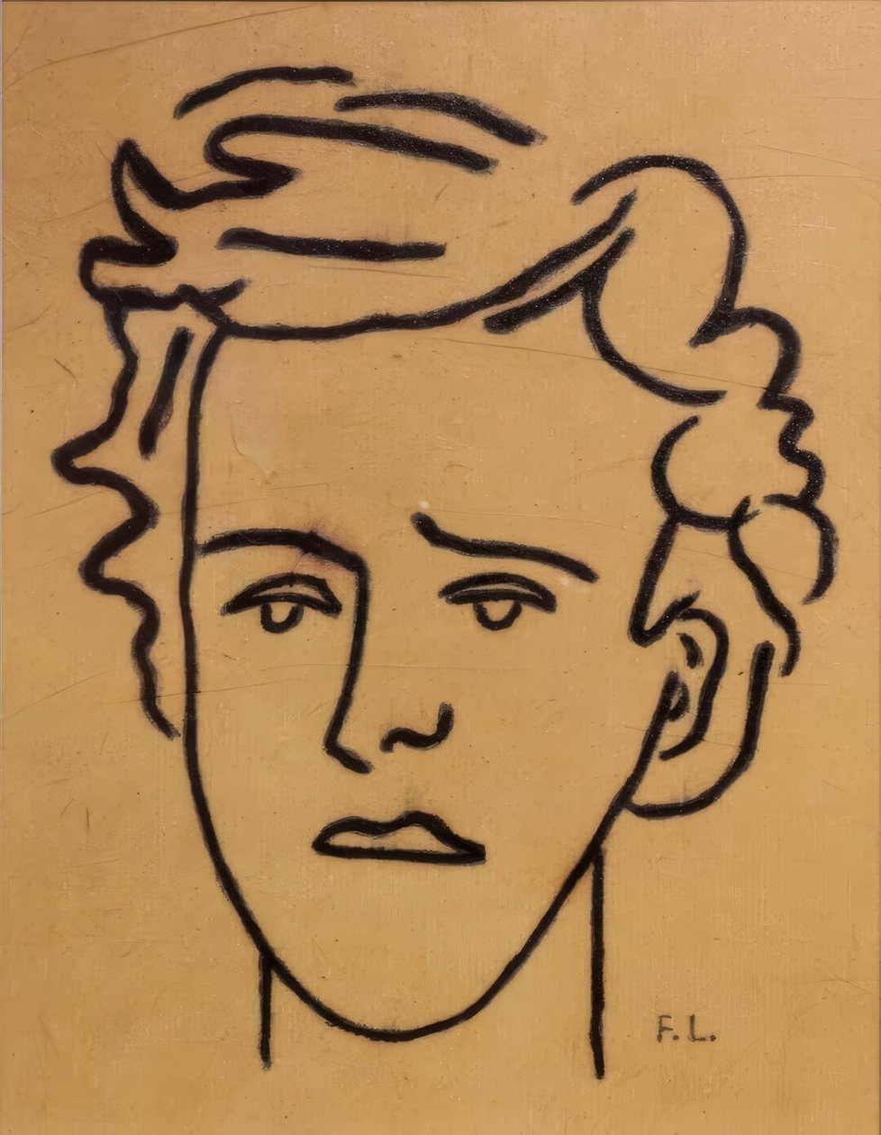 Retrato, Museu Arthur Rimbaud, Charleville-Mézières, Ardenas, França de Fernand Leger