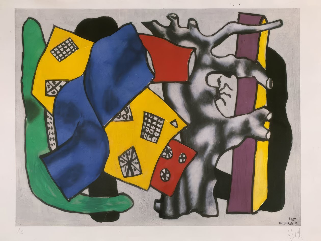"Racines grises" (Raízes cinzentas) de Fernand Leger