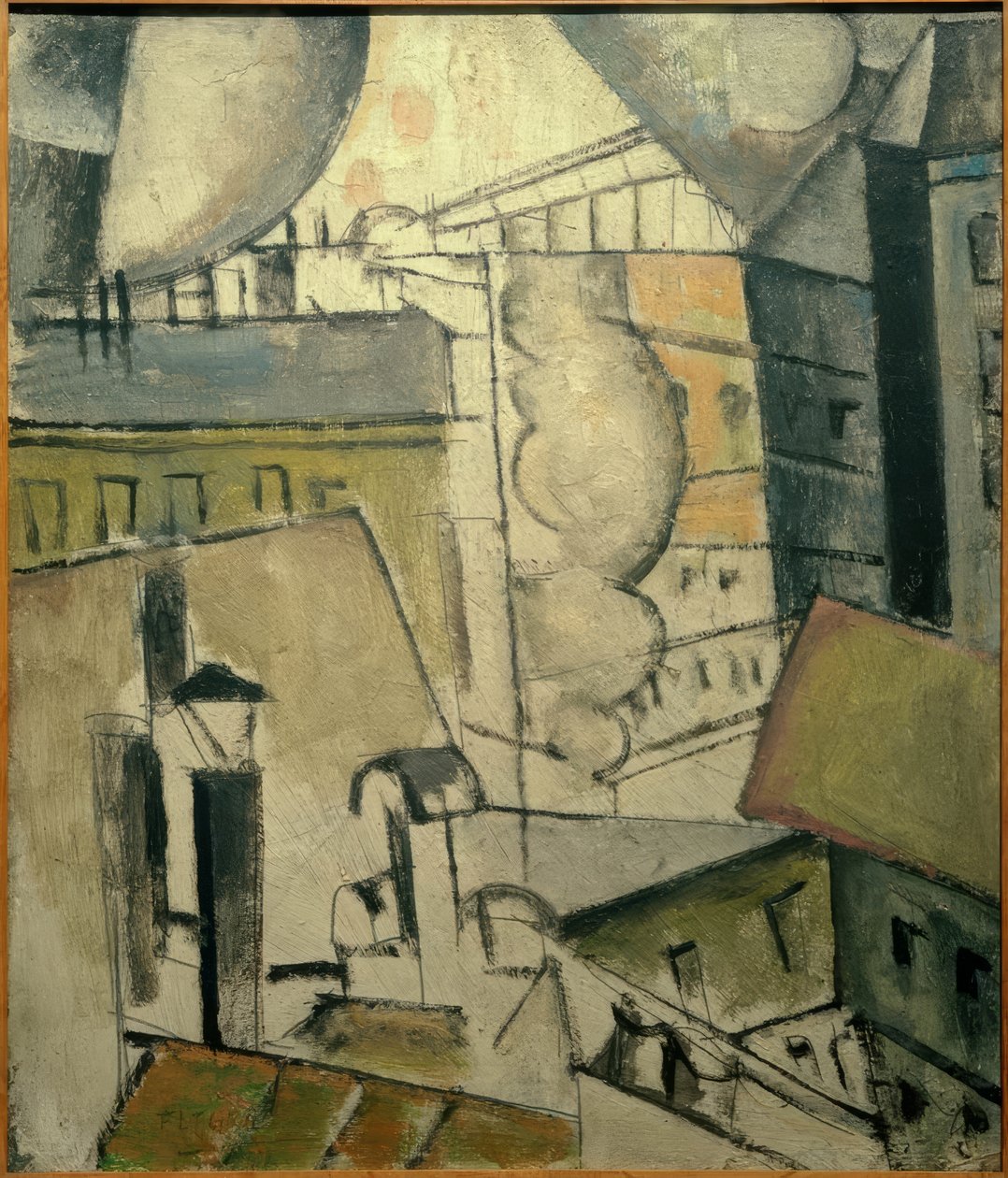 Fumo sobre os telhados, 1911 de Fernand Leger