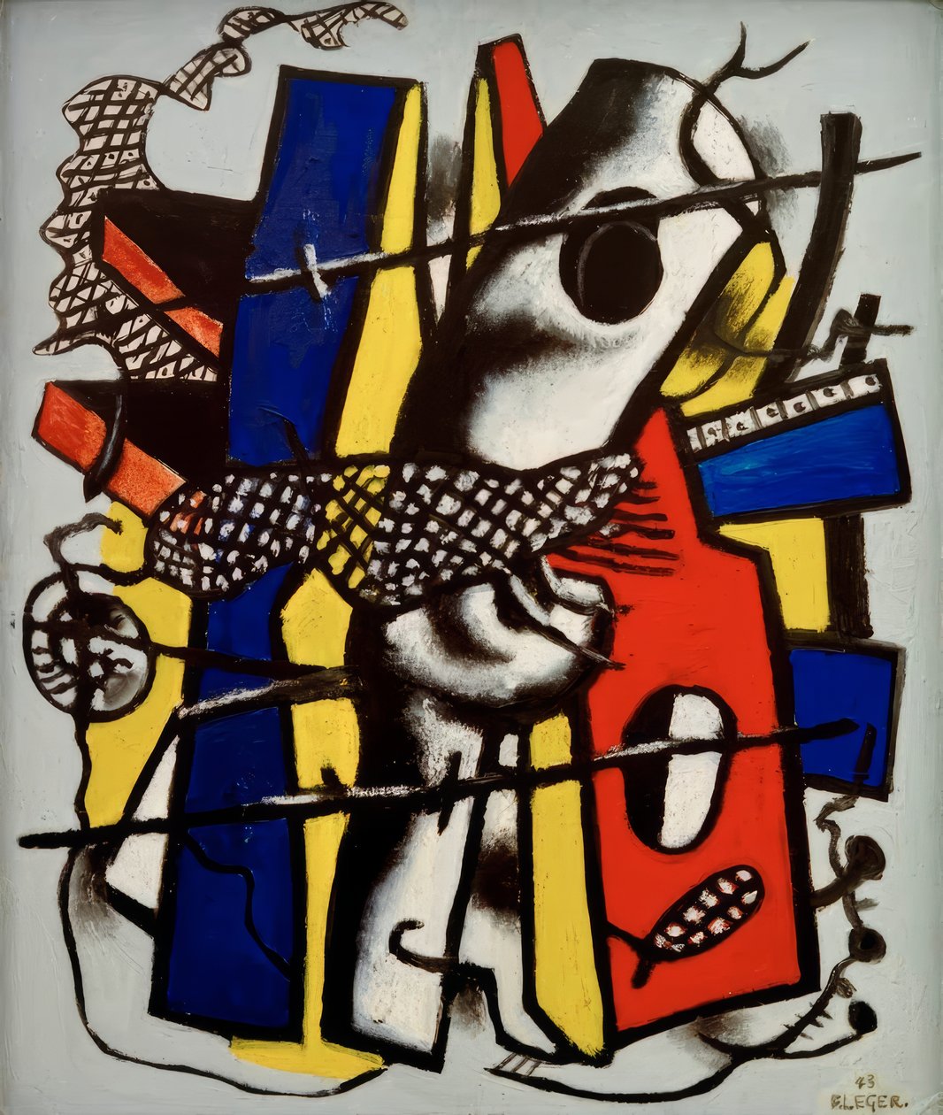 Grelha preta de Fernand Leger