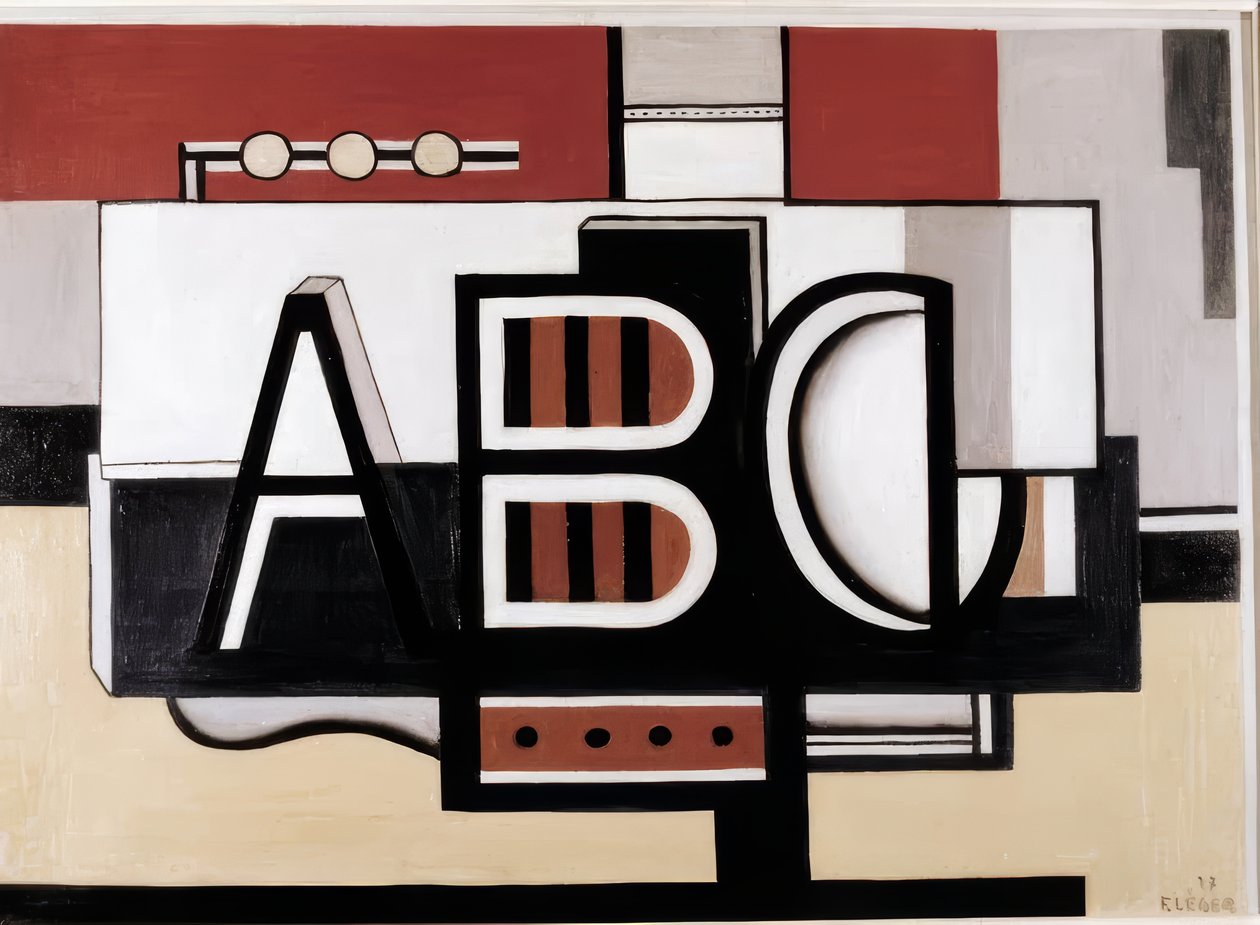 Natureza morta Abc de Fernand Leger