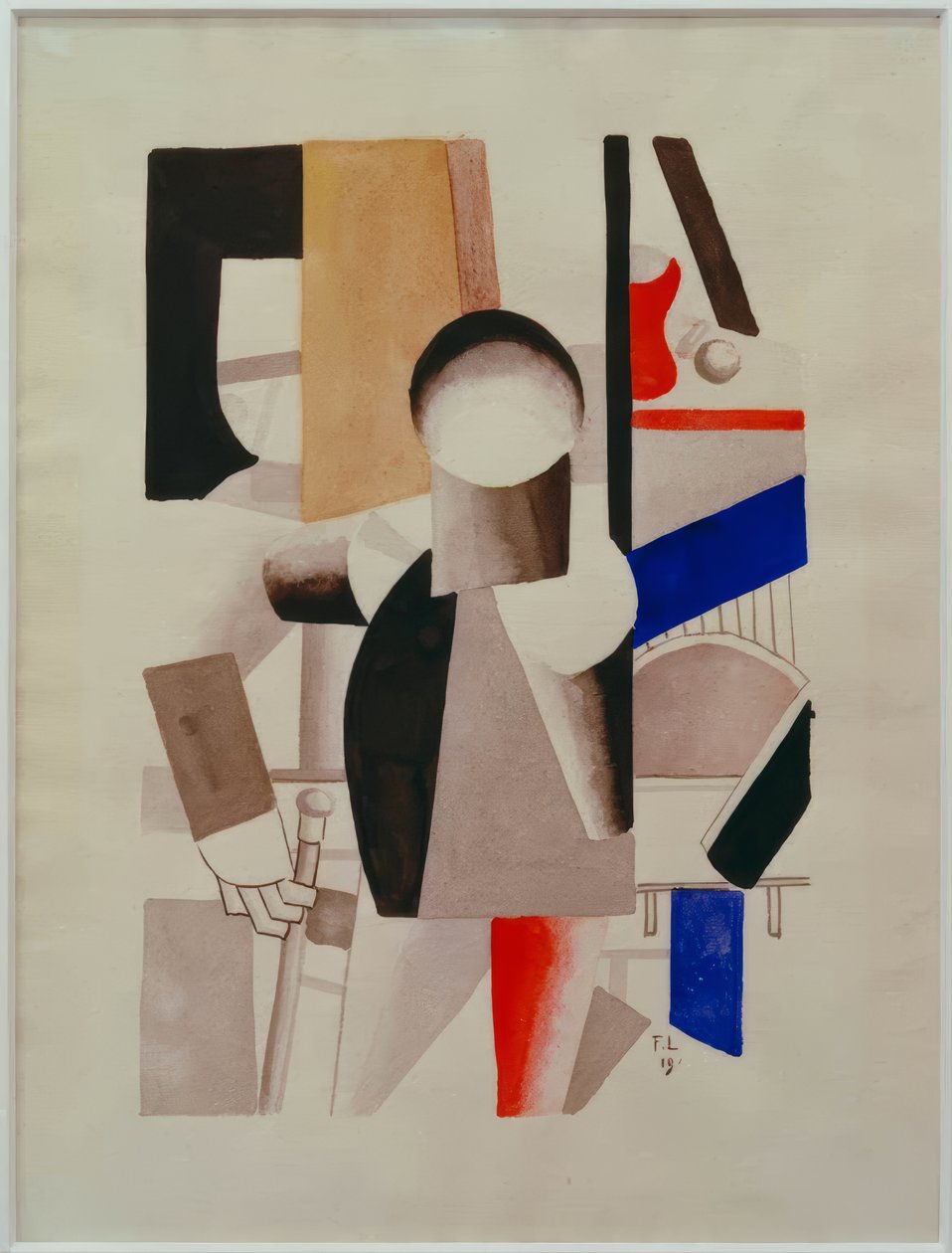 Estudo para Les trois camarades de Fernand Leger