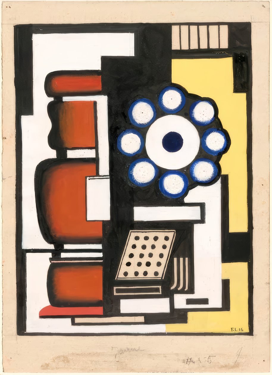 Estudo para «The Ball Bearing» de Fernand Leger