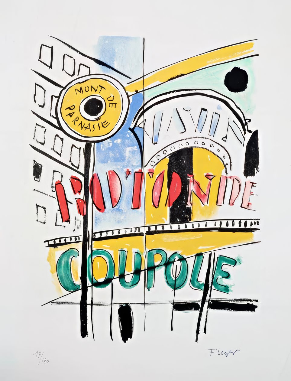 «A cidade: Montparnasse» de Fernand Leger