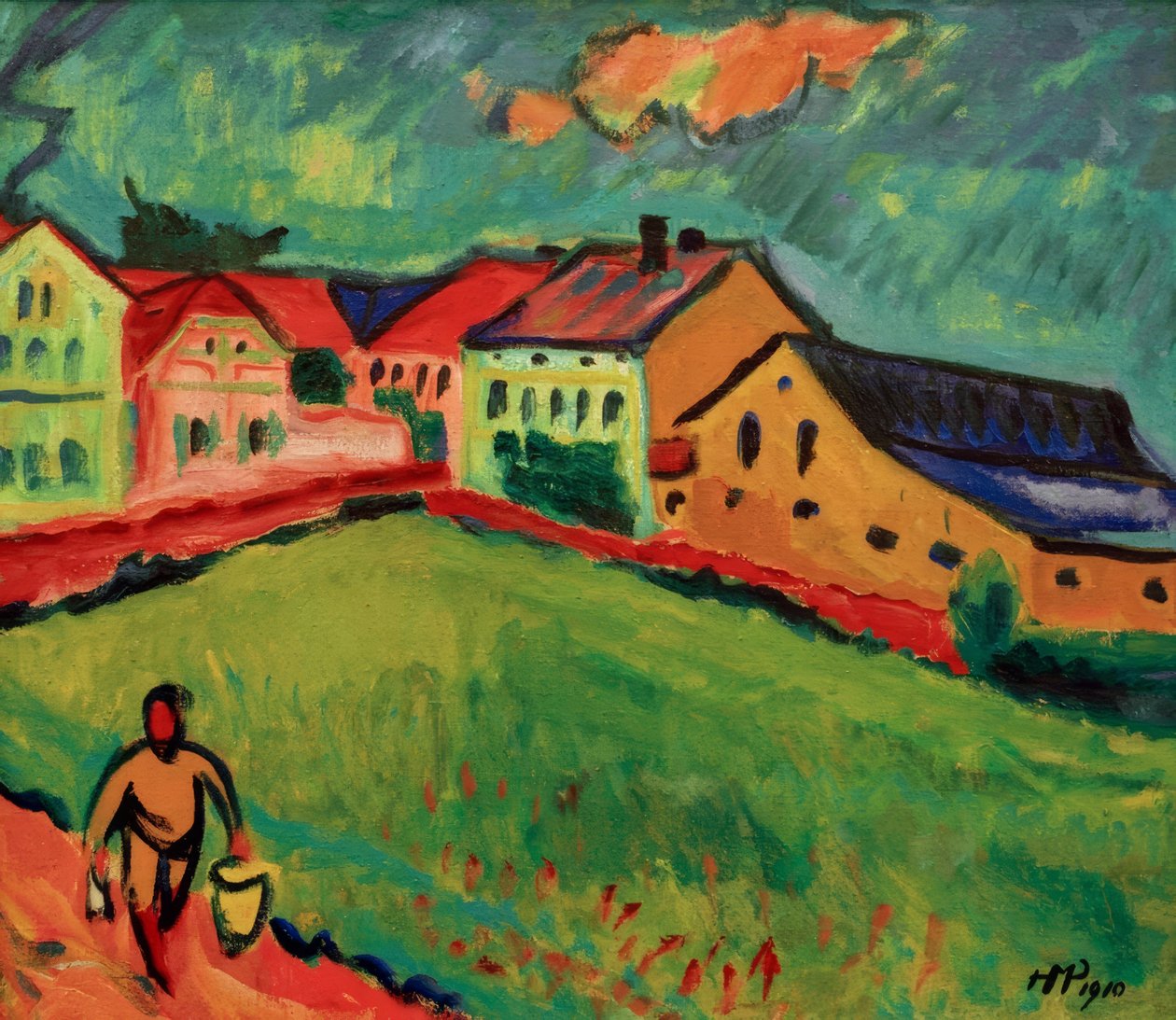 Beira de prado perto de Moritzburg de Fernand Leger