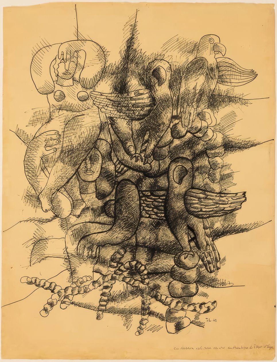 Mulheres e pássaros de Fernand Leger